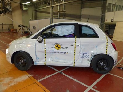 Fiat 500 - Side crash test 2017 - after crash