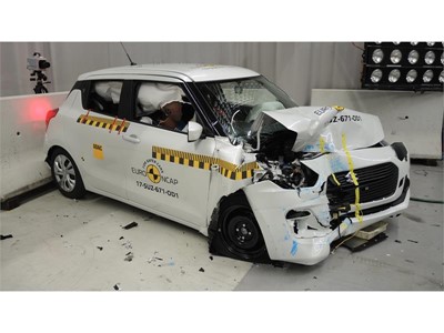 Suzuki Swift - Frontal Offset Impact test 2017 - after crash