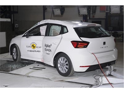 Seat Ibiza - Pole crash test 2017 - after crash