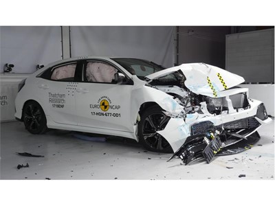 Honda Civic- Frontal Offset Impact test 2017 - after crash