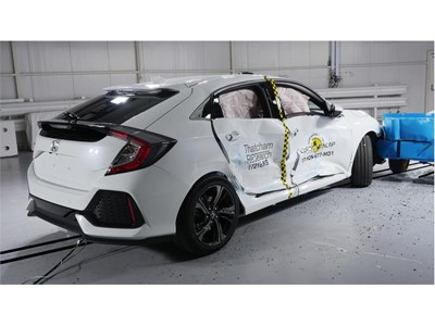 Honda Civic  - Side crash test 2017-after crash