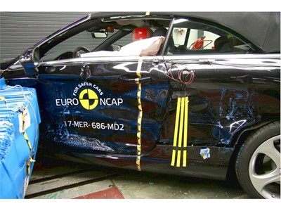 Mercedes-Benz C-Class Cabriolet  - Side crash test 2017-after crash