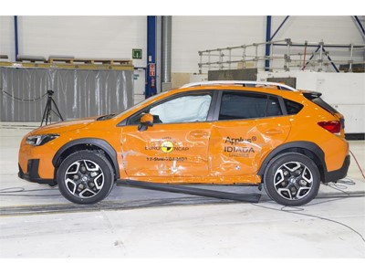 Subaru XV - Side crash test 2017 - after crash