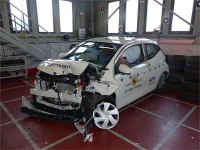 Toyota Aygo - Frontal Offset Impact test 2017 - after crash
