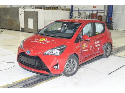 Toyota Yaris - Side crash test 2017 - after crash