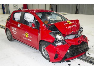 Toyota Yaris - Frontal Full Width test 2017 - after crash