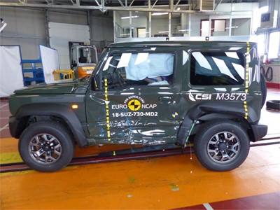 Suzuki Jimny - Side crash test 2018 - after crash