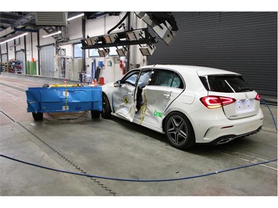 Mercedes-Benz A Class - Side crash test 2018 - after crash