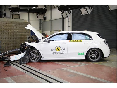 Mercedes-Benz A Class - Frontal Offset Impact test 2018 - after crash