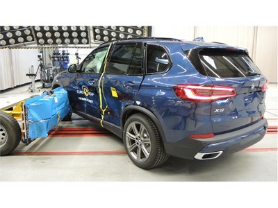 BMW X5 - Side crash test 2018 - after crash