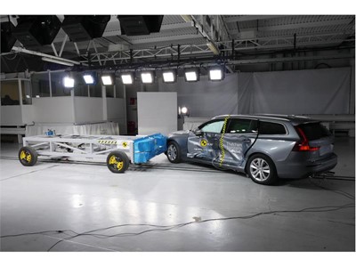 Volvo S60 - Side crash test 2018 - after crash