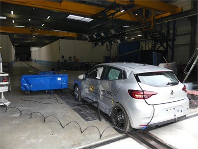 Renault Clio - Side crash test 2019 - after crash