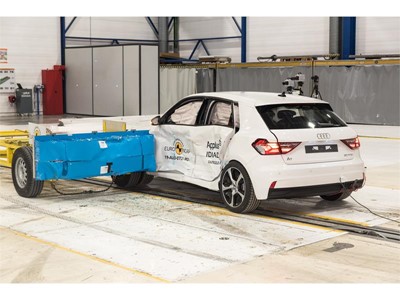 Audi A1 - Side crash test 2019 - after crash