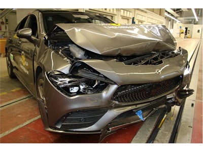 Mercedes-Benz CLA - Frontal Full Width test 2019 - after crash