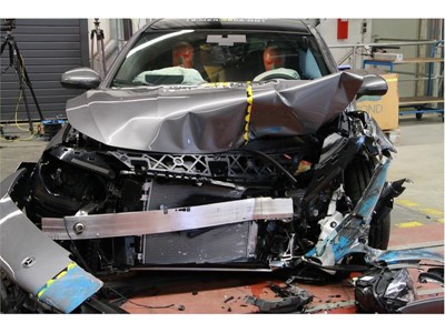 Mercedes-Benz CLA - Frontal Offset Impact test 2019 - after crash