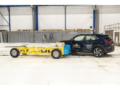 SsangYong Korando - Side crash test 2019 - after crash