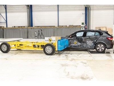 BMW 1 Series - Side crash test 2019 - after crash