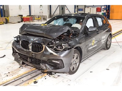 BMW 1 Series - Frontal Full Width test 2019 - after crash