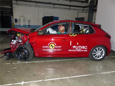 Opel/Vauxhall Corsa - Frontal Offset Impact test 2019 - after crash