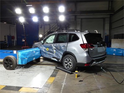 Subaru Forester - Side crash test 2019 - after crash