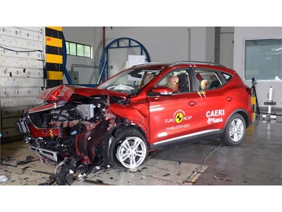 MG ZS EV - Frontal Offset Impact test 2019 - after crash