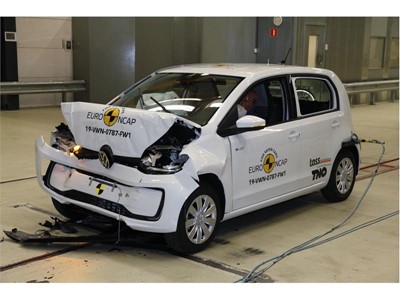 Volkswagen up! - Frontal Full Width test 2019 - after crash