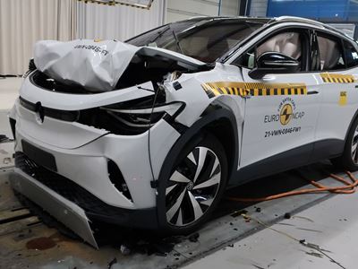 VW ID.4 - Full Width Rigid Barrier test 2021 - after crash