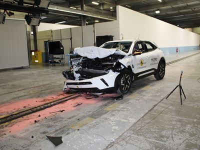 Opel/Vauxhall Mokka - Full Width Rigid Barrier test 2021 - after crash