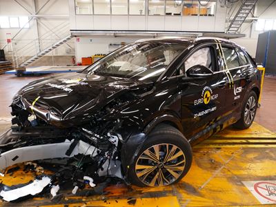 Audi Q4 e-tron - Mobile Progressive Deformable Barrier test 2021 - after crash