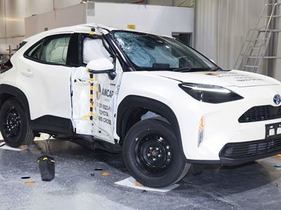Toyota Yaris Cross - Side Pole test 2021 - after crash