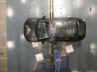 Kia EV6 - Side Pole test 2022 - after crash