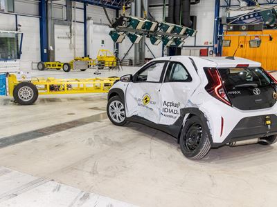 Toyota Aygo X - Side Mobile Barrier test 2022 - after crash