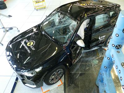 BMW X1 - Side Pole test 2022 - after crash
