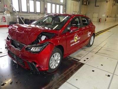 SEAT Ibiza - Full Width Rigid Barrier test 2022 - after crash