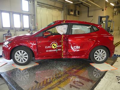 SEAT Ibiza - Side Pole test 2022 - after crash