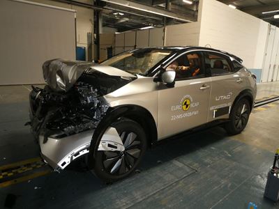 Nissan Ariya - Full Width Rigid Barrier test 2022 - after crash