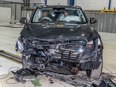 Isuzu D-MAX Crew Cab - Mobile Progressive Deformable Barrier test 2022 - after crash