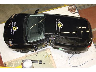 Ford Puma - Side Pole test 2022 - after crash