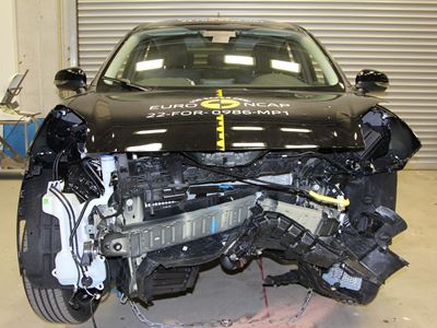 Ford Puma - Mobile Progressive Deformable Barrier test 2022 - after crash