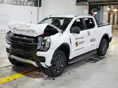 Ford Ranger - Full Width Rigid Barrier test 2022 - after crash