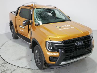 Ford Ranger - Side Pole test 2022 - after crash