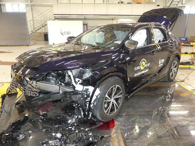 Lexus RX - Mobile Progressive Deformable Barrier test 2022 - after crash