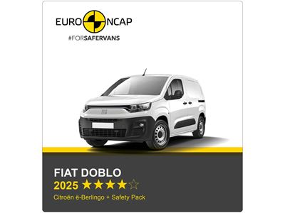 FIAT Doblo Euro NCAP Commercial Van Safety Results 2025