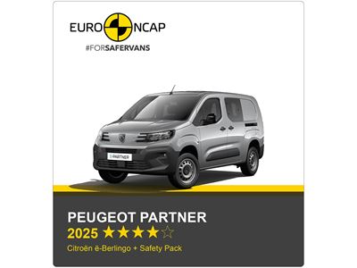 Peugeot Partner Euro NCAP Commercial Van Safety Results 2025