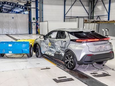 Toyota C-HR - Side Mobile Barrier test 2024 - after crash