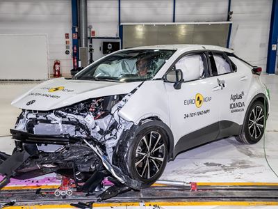 Toyota C-HR - Mobile Progressive Deformable Barrier test 2024 - after crash
