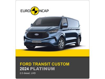 Ford Transit Custom Euro NCAP Commercial Van Safety Results 2024