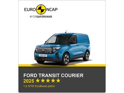 Ford Transit Courier Euro NCAP Commercial Van Safety Results 2025