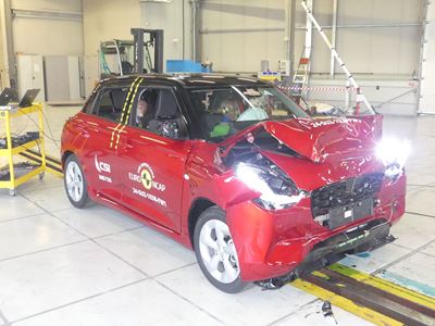 Suzuki Swift - Full Width Rigid Barrier test 2024 - after crash