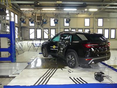 Škoda Kodiaq - Side Pole test 2024 - after crash